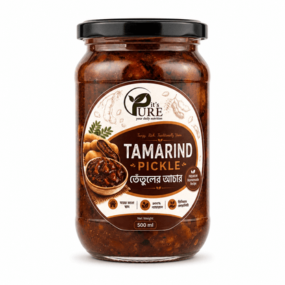 It's Pure Tamarind Pickle (Tetul Achar) Jar – Traditional Sweet & Tangy Bangladeshi Tamarind Pickle