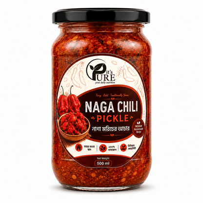 Naga Chili Pickle | নাগা মরিচের আচার | It's Pure